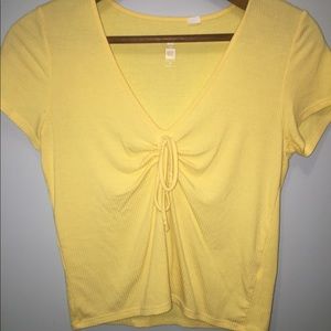 Pacsun me to we yellow top